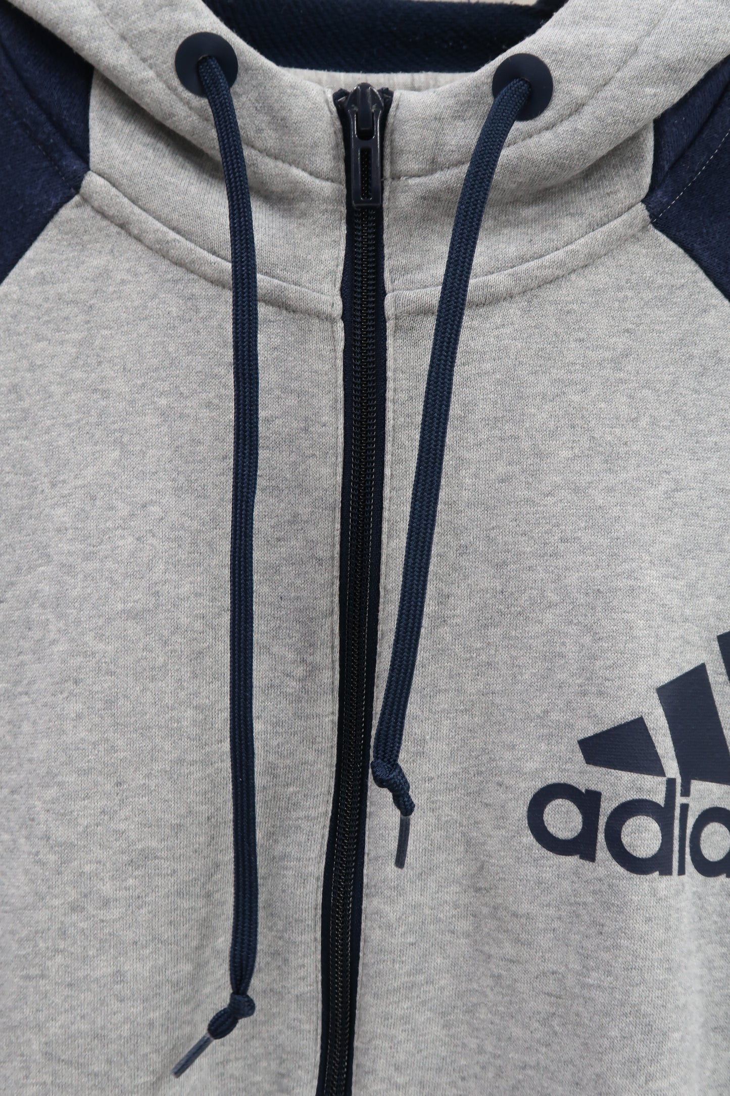 Veste à capuche bleu marine et grise - Adidas - M