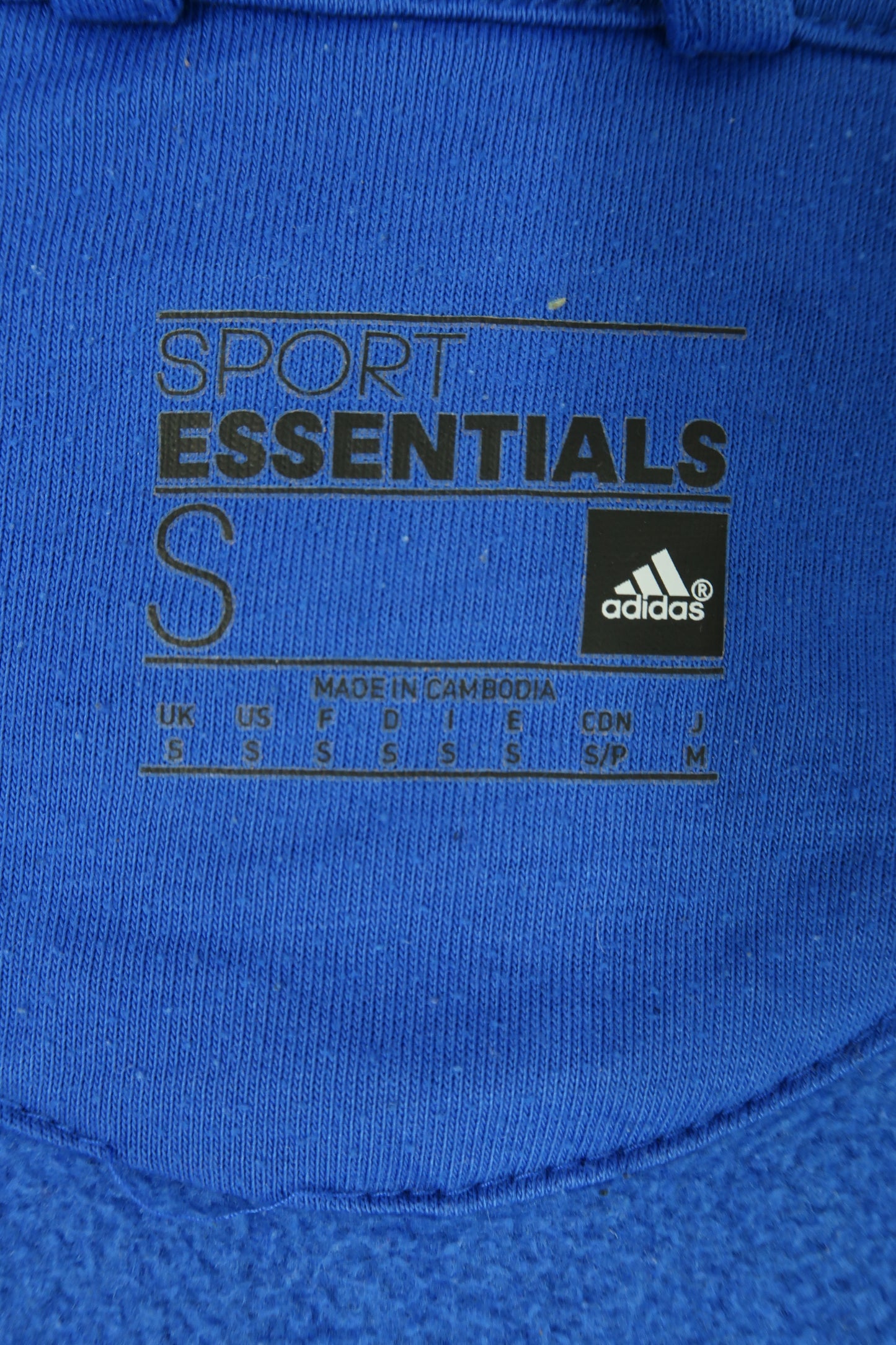 Veste à capuche bleue et noire - Adidas - S