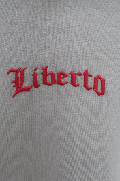 Sweat à capuche gris et rouge - Liberto - XXL