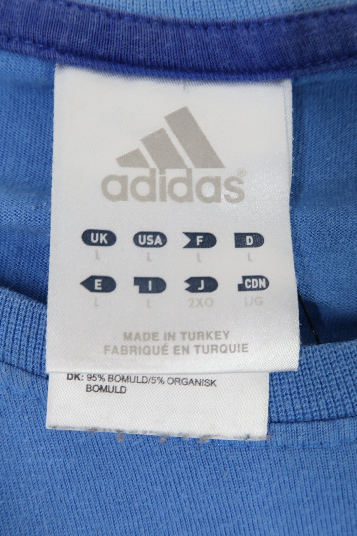 T-shirt à manches courtes bleu clair - Adidas - L