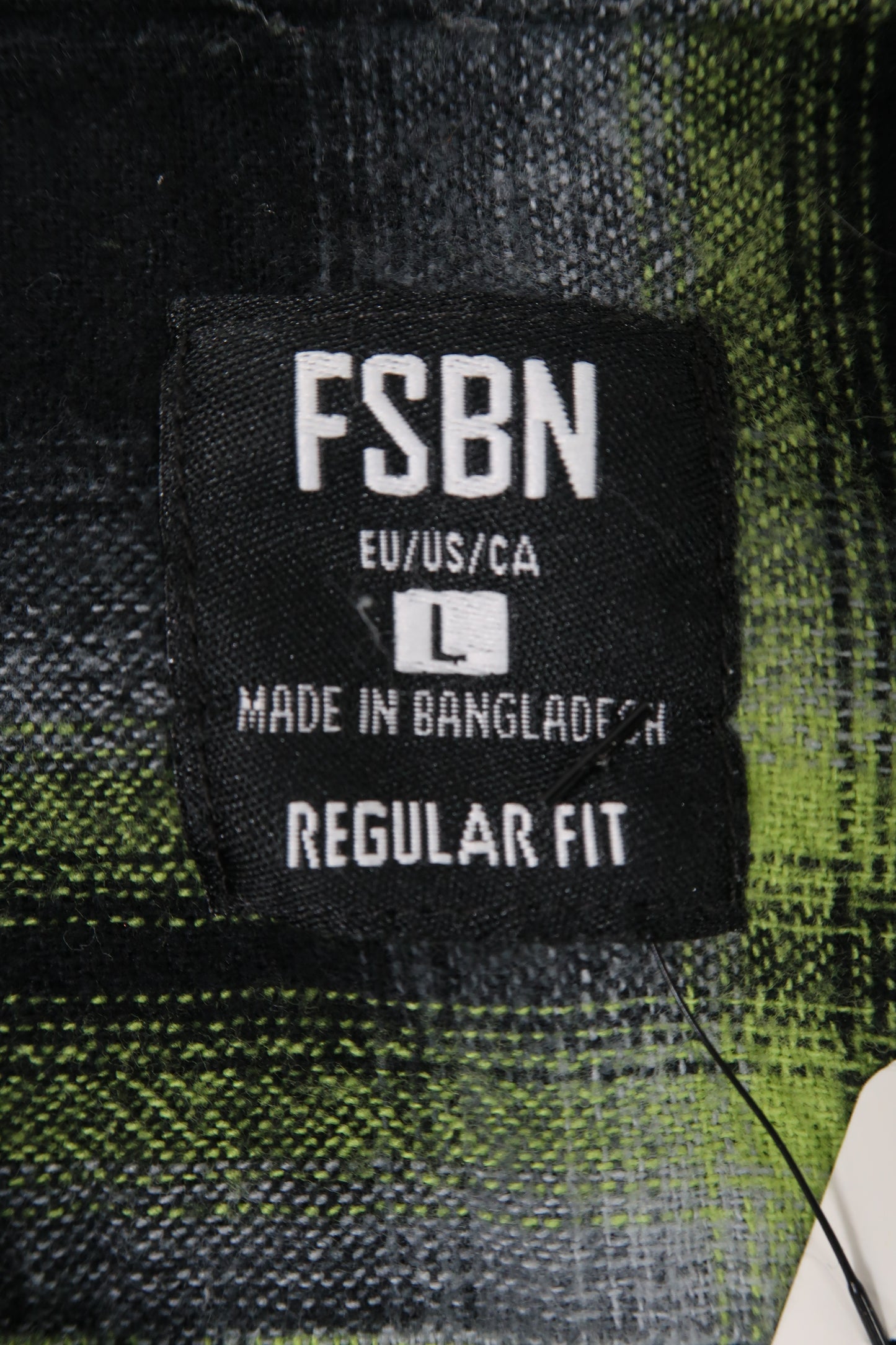 Chemise à manches longue zippée à carreaux - FSBN - L