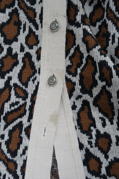 Cardigan à motif léopard - L