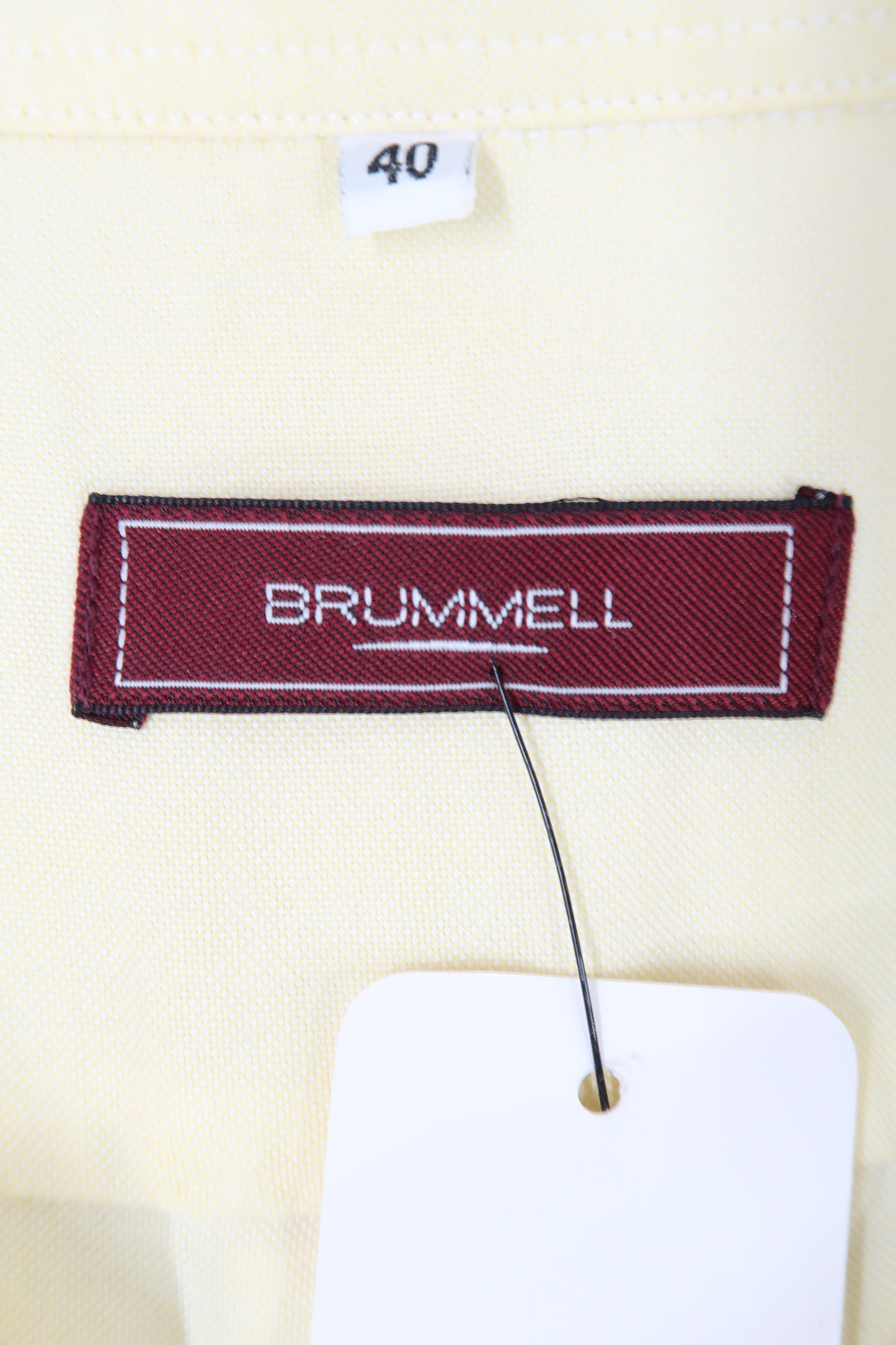 Chemise jaune pâle à manches courtes - Brummel - L