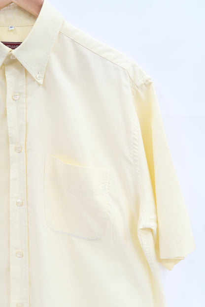 Chemise jaune pâle à manches courtes - Brummel - L