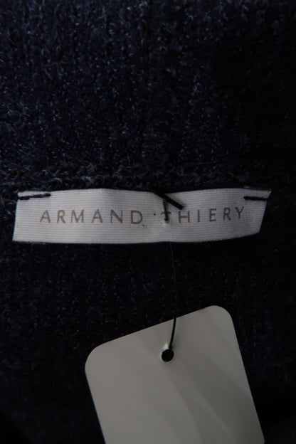 Gilet à capuche chiné bleu nuit - Armand Thiery - S/M