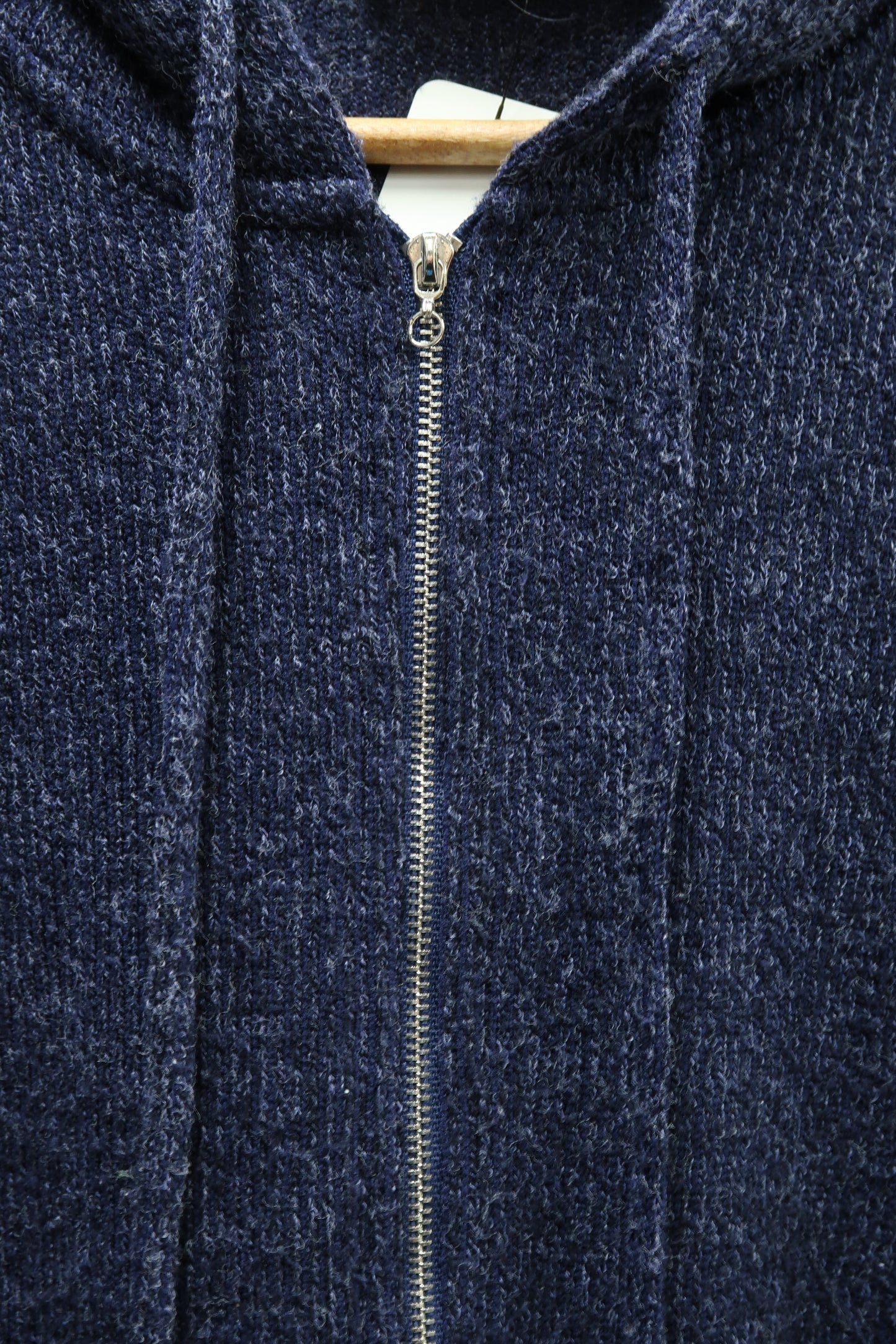 Gilet à capuche chiné bleu nuit - Armand Thiery - S/M