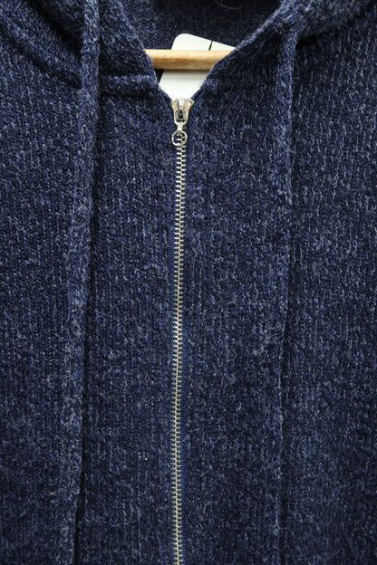 Gilet à capuche chiné bleu nuit - Armand Thiery - S/M