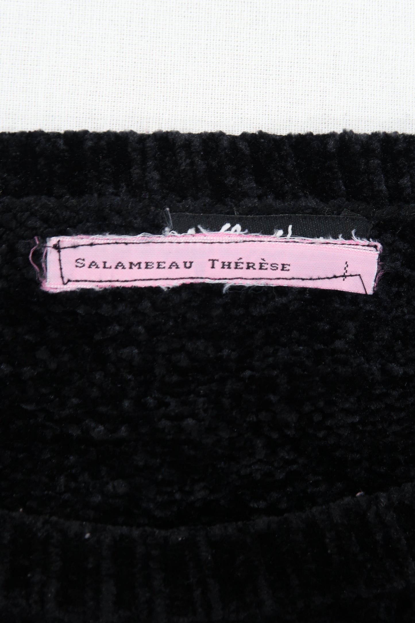 Pull noir en velour - Salameau Thérèse - M