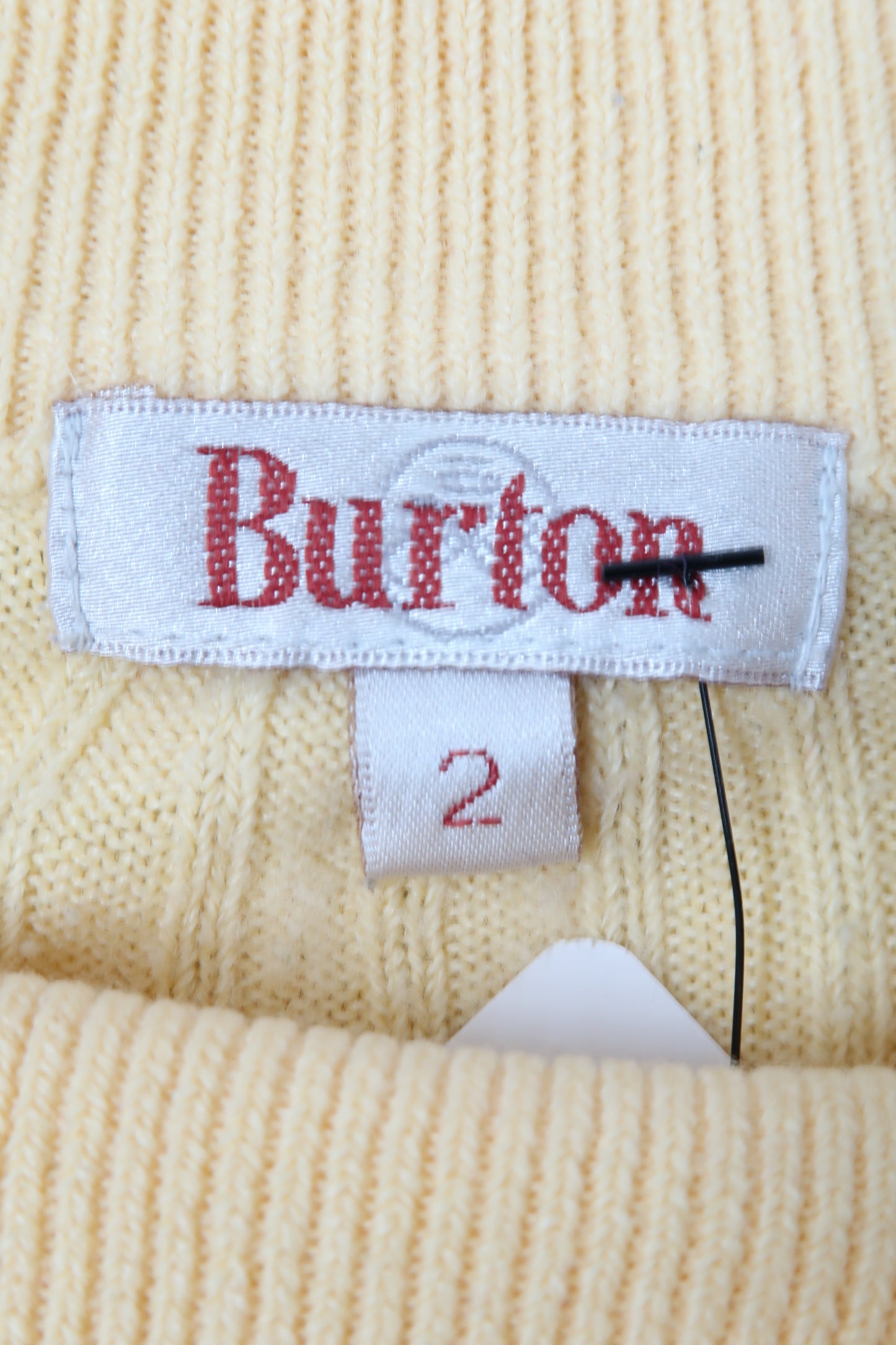 Pull strié jaune pâle - Burton - M