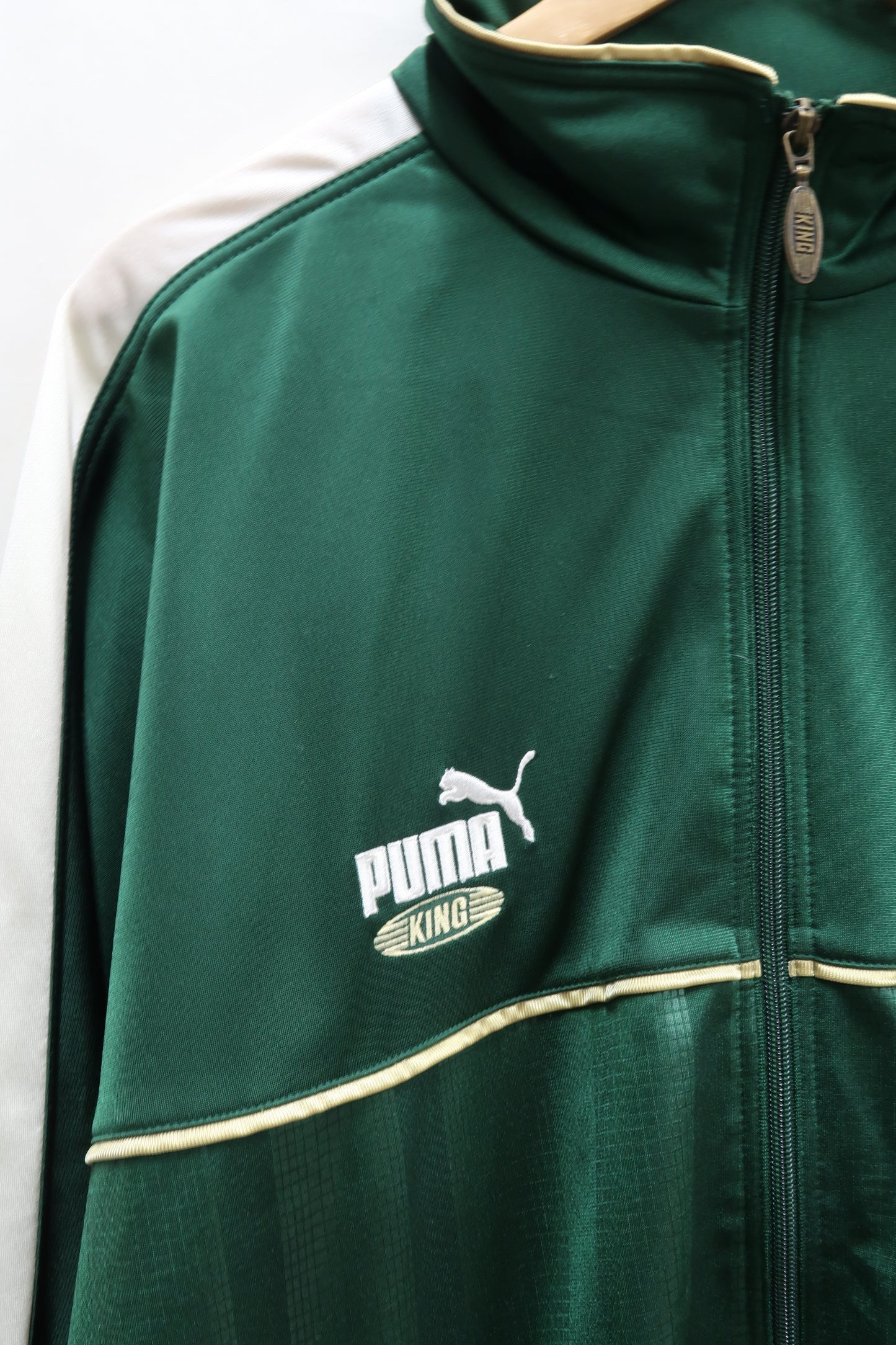 Veste vintage de jogging verte - Puma - L