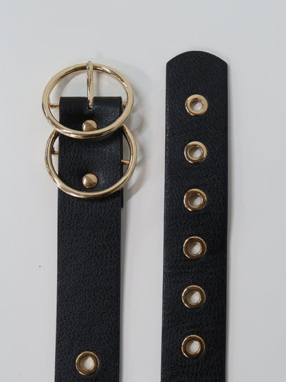 Ceinture noire à deux boucles